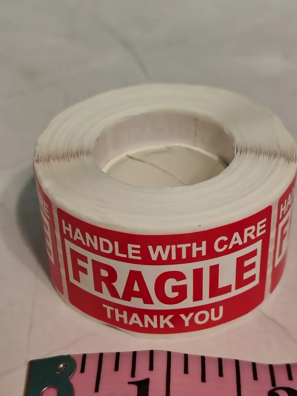250 Fragile Handle With Care Red Packing Labels